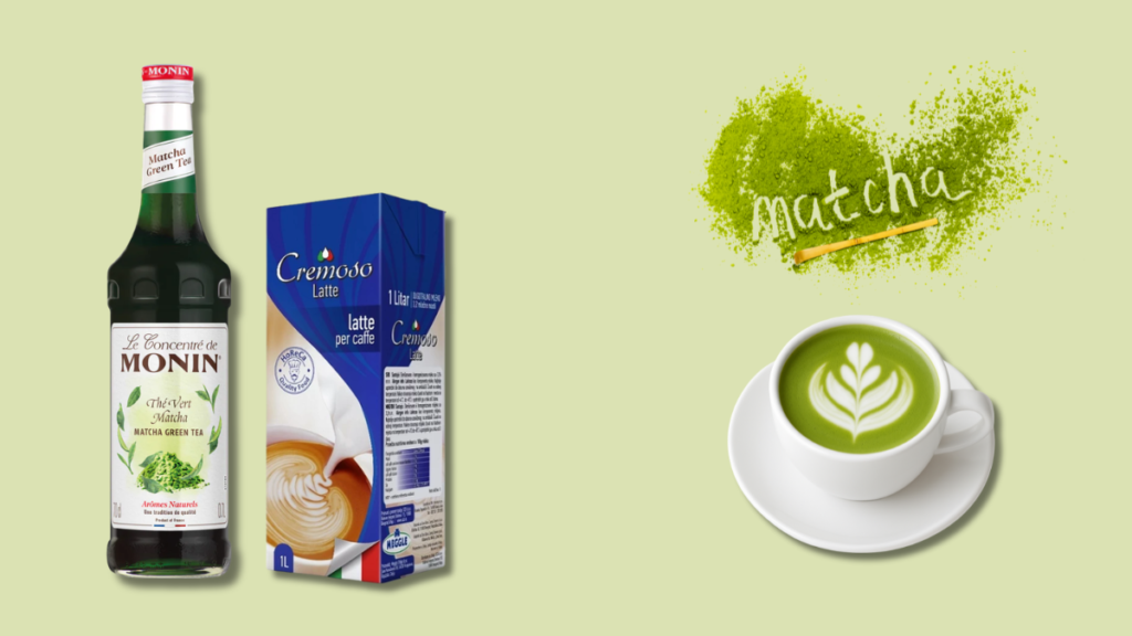 Matcha latte Monin I cremoso mleko