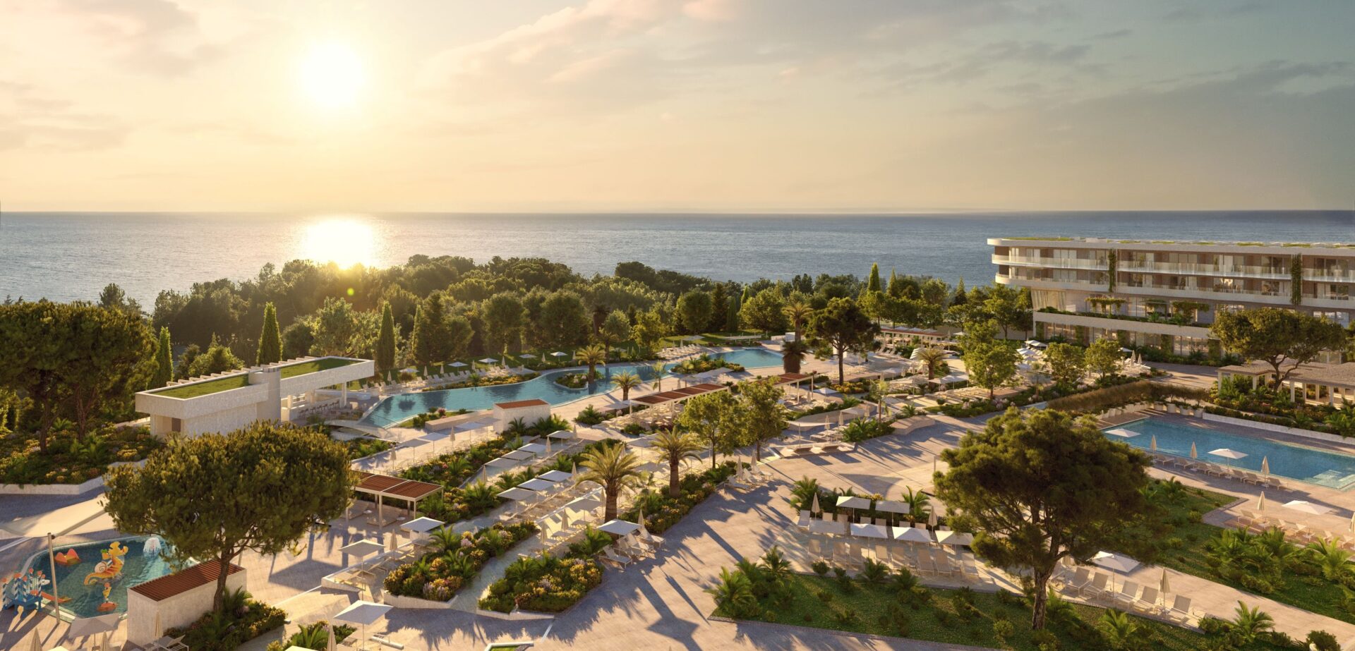 Pical Resort u Poreču sa pogledom na more i luksuzni kompleks