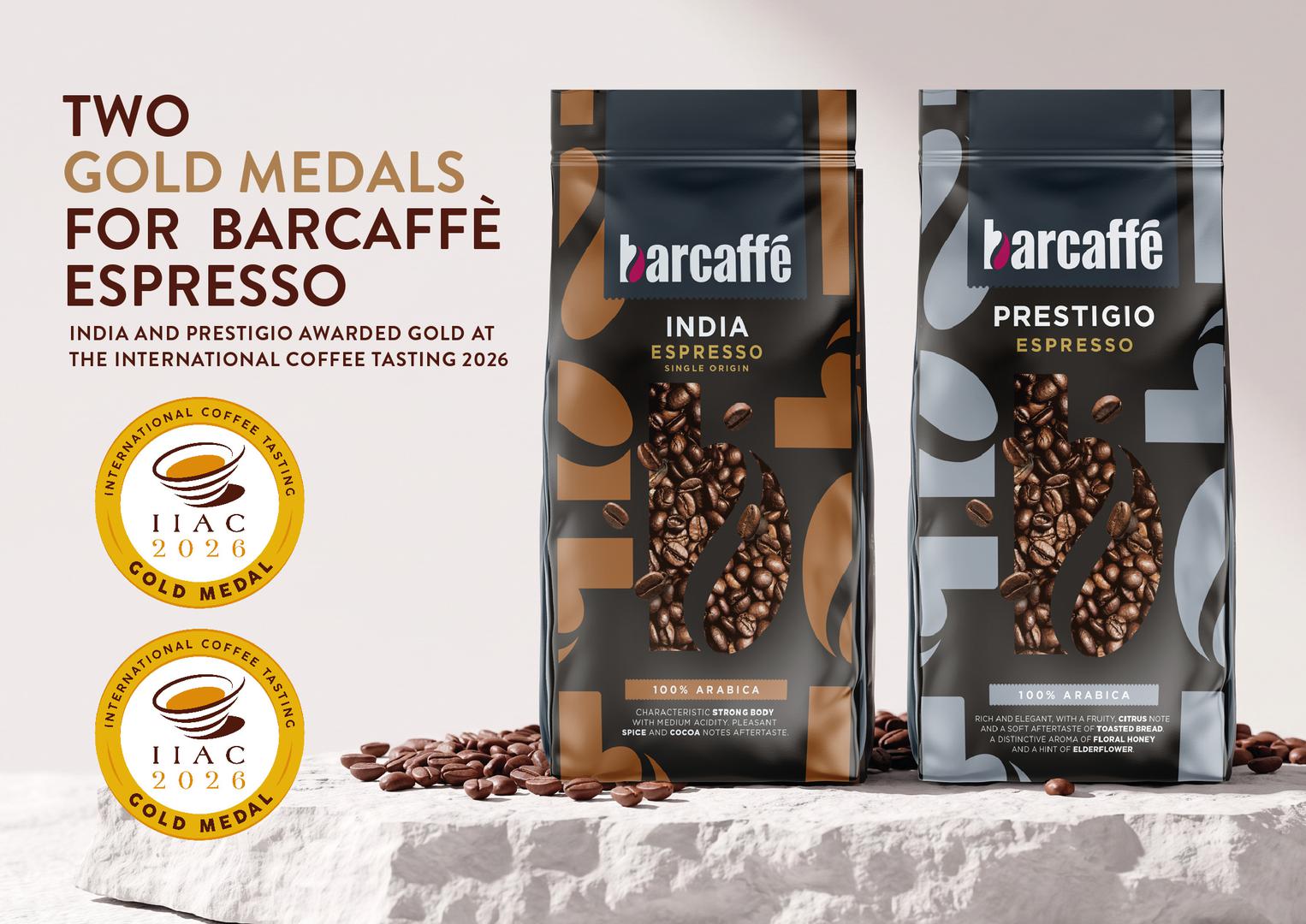 Barcaffè Espresso India i Prestigio – dobitnici zlatnih medalja na International Coffee Tastingu 2026