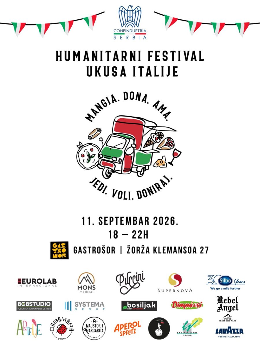 Humanitarni festival "Mangia. Dona. Ama." za podršku NURDOR-u