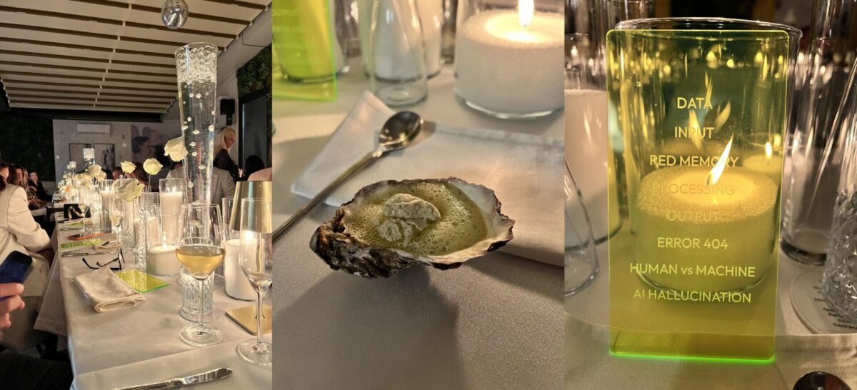 Kreativna prezentacija jela na večeri Invisible Dinner u hotelu Zepter