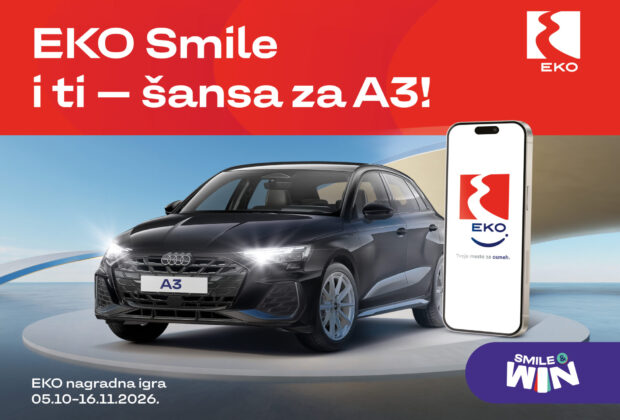 EKO nagradna igra 2026 – Audi A3 glavna nagrada